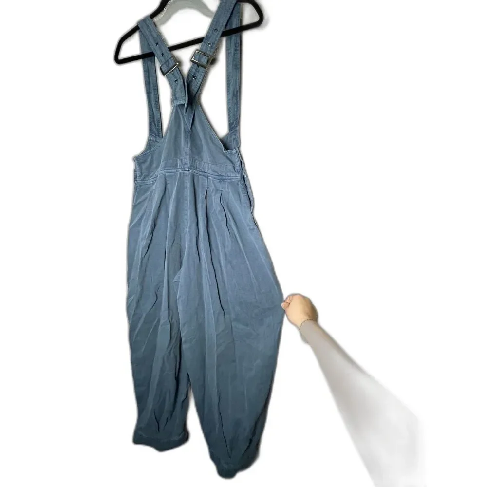 Free People We The Free Felix Tapered Overalls Blue Size M NWOT $148 retail
